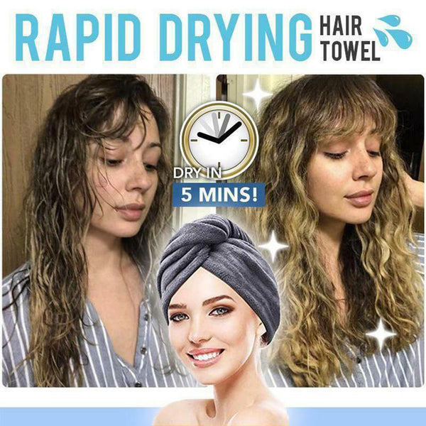 Rapid Drying Hair Towel Hair Dry Cap Bath Wrap Bathing Tools