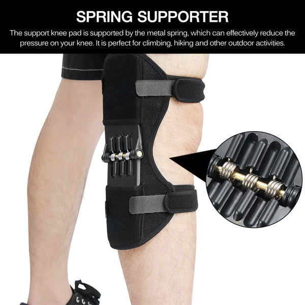 Knee Leg Protector Joint Support Knee Pads Breathable Non-Slip Power Lift Knee Pads Rebound Spring Force Knee Booster Dropship