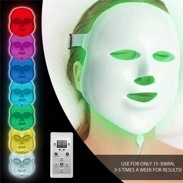 LED Therapy 7 colors Light Skin Care Rejuvenation Wrinkle Acne Removal Face Beauty Spa