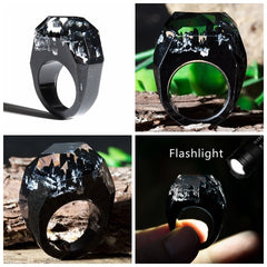 Dried Flowers Resin Ring Eco Epoxy Jewelry Ring