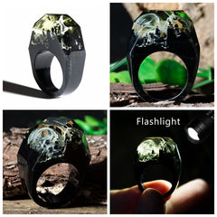 Dried Flowers Resin Ring Eco Epoxy Jewelry Ring