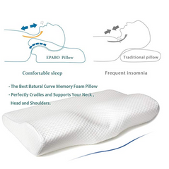 Memory Foam Pillow Luxury Firm Head Back Orthopaedic Neck Support Pillow